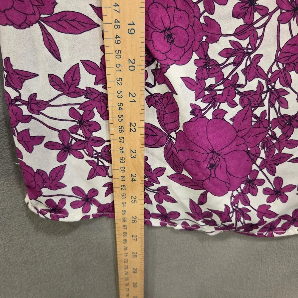Banana Republic Floral Blouse Top Women Small Office Cottage‎ Boho Romantic